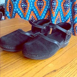 Dansko Sally Black Suede Mary Janes